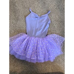 Theatricals Girls Lavender Heart Tulle Ballet Dance Leotard Tutu Dress IC